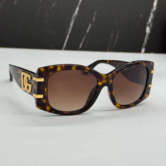 NEW DOLCE&GABBANA DG4501 502/13 HAVANA SUNGLASSES DG4501 50213 EYEWEAR - Picture 4 of 11